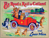 Discover By Road & Rail in Catland, Louis Wain