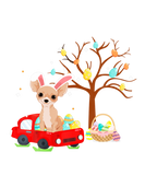 Discover Chihuahua Hunt Eggs Tree Vintage Truck Easter Day