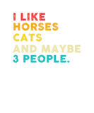 Discover I Like Horses Cats And Maybe 3 People Vintage Ridi