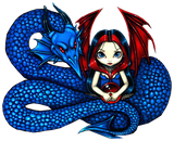 Discover Blue Serpent dragon