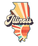 Discover Illinois State Country Retro Vintage