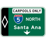 Discover Santa Ana, CA Road Sign