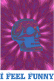 Discover I Feel Funny -Purple & Blue Skull