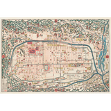 Discover Map of Kyoto (1863) by Takebara Kahei.