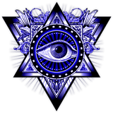 Discover Men's Basic Dark  Blue Illuminati Eye