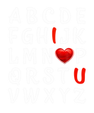 Discover Valentines Day Funny Alphabet A.B.C I Love You Hea