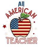 Discover Red White Blue All American Teacher Apple