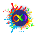 Discover Colorful Rainbow Infinity Autism Colorful Splash H
