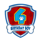Discover 4Th Birthday Boy 4 Years Old Patrol Dogs Lover Kid