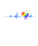 Discover Heartbeat LGBT Rainbow Flag Heart Cool Gift