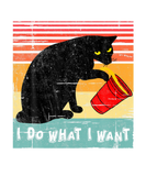 Discover Do What I Want Vintage Black Cat My Funny Cat Love