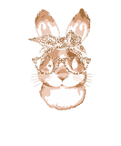Discover Cute Nerd Easter Bunny Mom Leopard Bandana Rabbit