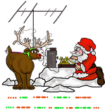 Discover Morse Code Santa & Rudolph Christmas T