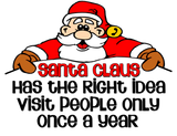 Discover Funny Christmas Santa Visit Bah Humbug