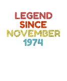 Discover Legend Since November 1974 Retro Birthday Gift