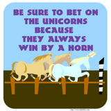 Discover Bet On Unicorns Cartoon Racers Design