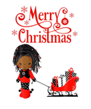 Discover Merry Christmas Black Girl Santa Claus African Ame