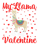 Discover Funny Llama Is My Valentine Hearts Love Llama Vale