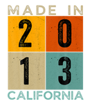 Discover Vintage Made In California 2013, 8 Years Old Birth