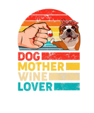 Discover Retro Dog Mother Wine Lover English Bulldog Dog Mo