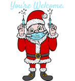 Discover Santa Claus with Covid Vaccine: "You're Welcome"