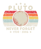 Discover Mens Never Forget Pluto Planet Retro Style Funny S