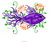 Discover Purple Betta Fish Lotus Flowers Aquatic Art