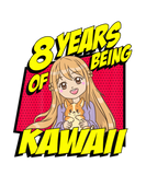Discover Kids 8Th Birthday Anime Girl 8 Year Of Being Kawai