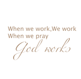 Discover When We Pray God Works - Christian