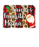 Discover Red Plaid Santa's Favorite Mama Family Matching Ch