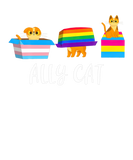 Discover Ally Cat LGBT Gay Rainbow Pride Flag Boys Men