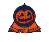 Discover Happy Halloween -Jack O Lantern Triangle Style 2