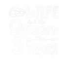 Discover Wife And His Queen 3Rd Wedding Anniversary Funny C
