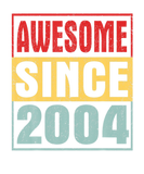 Discover Awesome Since 2004 Vintage Distressed Design 18Th