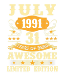 Discover 31 Year Old Gift Vintage July 1991 31St Birthday