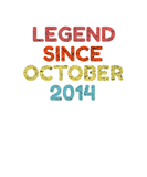 Discover Legend Since October 2014 Retro Birthday Gift