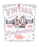 Discover 60 Years Old Vintage Made In 1962 60Th Birthday Gi