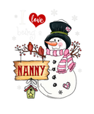 Discover I Love Being A Nanny Snowman Christmas Funny Xmas