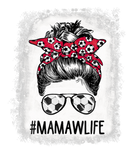 Discover Bleached Mamaw Life Soccer Mom Messy Bun Hair Moth