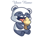 Discover Cute Panda Eating Ice Cream