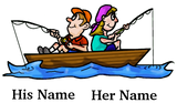 Discover His and Her Fishing in Boat Together s