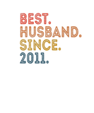 Discover Mens Best Husband Since 2011 Vintage 10Th Wedding