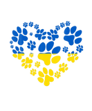 Discover Funny Support Ukraine Heart Ukrainian Flag Dog Paw