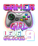 Discover 9Th Birthday Gamer Girl Level 9 Unlocked Gamer Bir