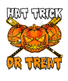 Discover Halloween Hockey Hat Trick Or Treat Pumpkin Funny
