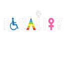 Discover Equality LGBQ Gay Pride Flag Proud Ally Rainbow Fi