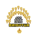 Discover 100 Days Brighter Light Bulbs Rainbow 100Th Day Of