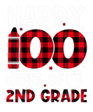 Discover Red Plaid Happy 100Th Day Of 2Nd Grade Teacher Stu