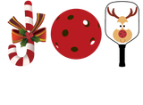 Discover Pickleball Christmas Joy, Candy Cane, Reindeer
