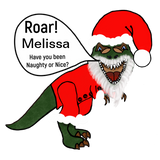 Discover Personalized Christmas T-Rex Dinosaur Santa